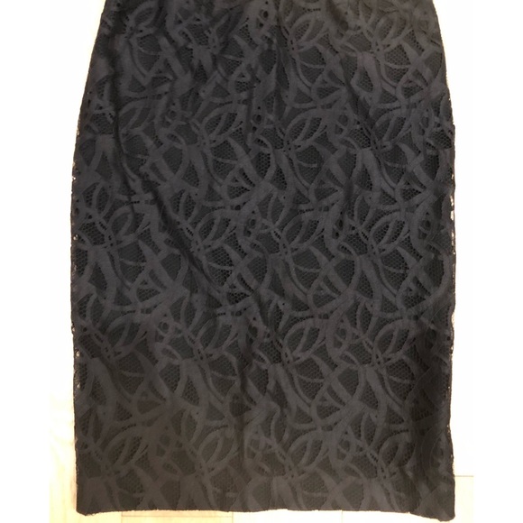 ROLAND MOURET Electra Black Lace Corset Bustier Staples Boning Pencil Dress SZ 8 - Picture 6 of 16